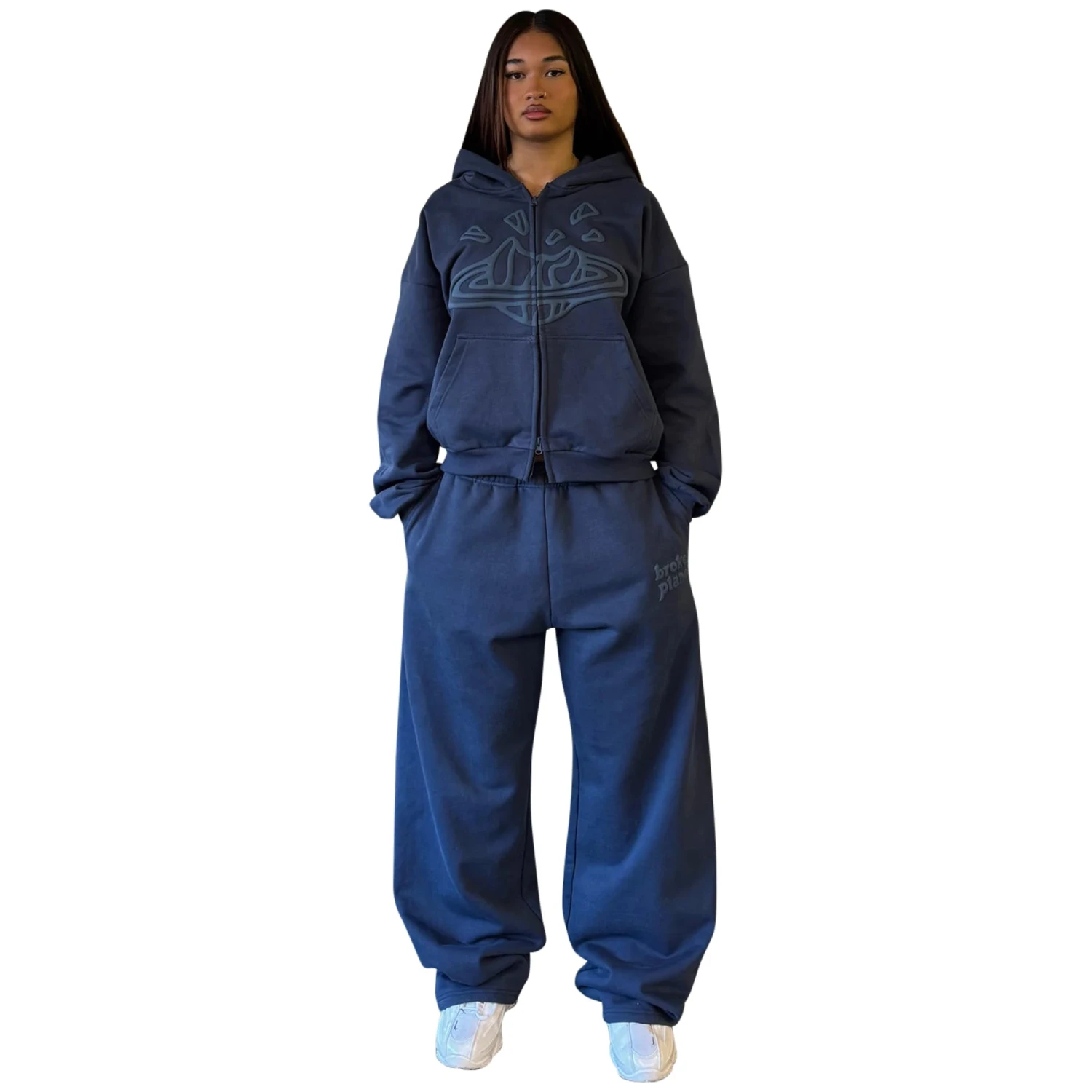 Broken Planet Zip-Up Deep Navy Hoodie 4 Broken Planet Zip-Up Deep Navy Hoodie - Image 4