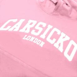 Carsicko London Pink Hoodie -Creps Lockers carsicko london pink hoodie logo