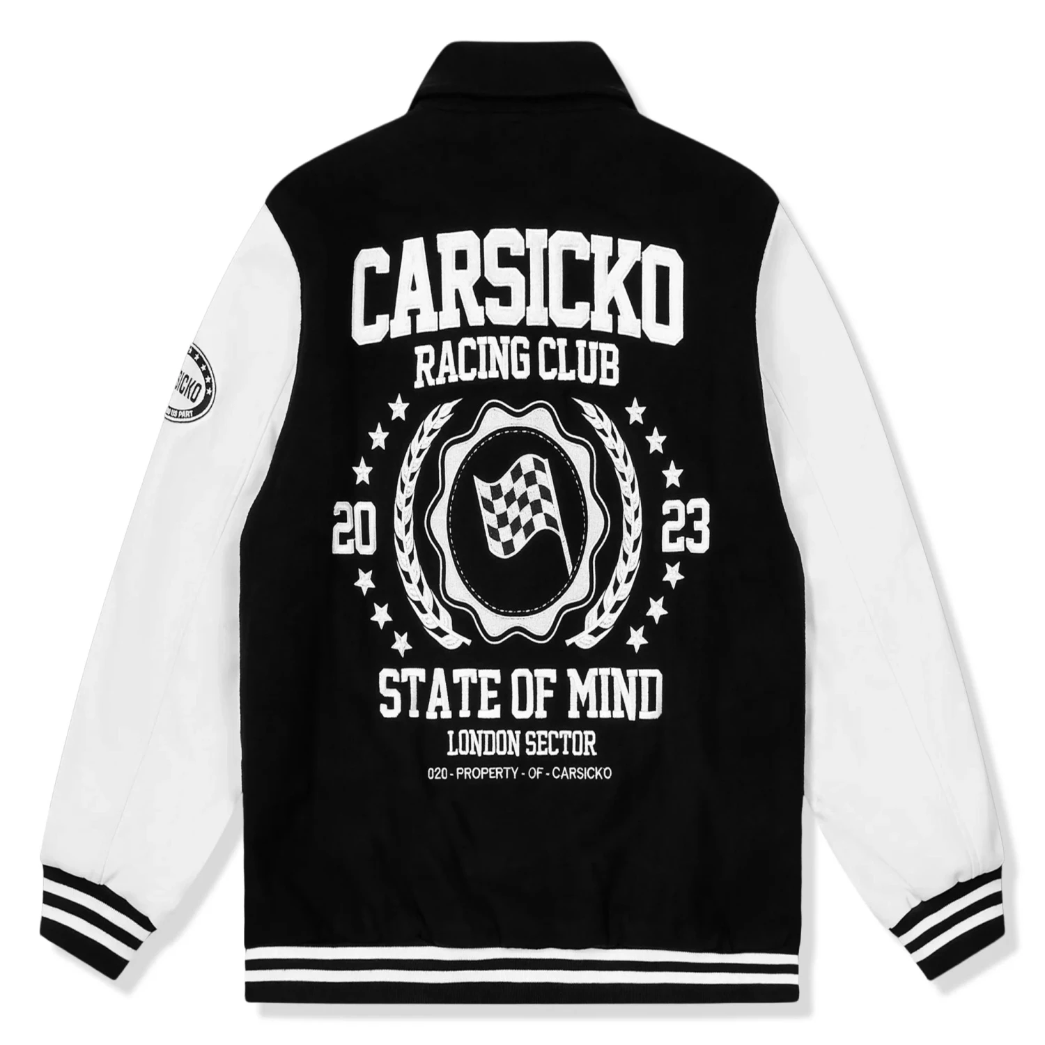 Carsicko Racing Club Black Varsity Jacket 2 Carsicko Racing Club Black Varsity Jacket - Image 2