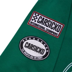 Carsicko Racing Club Green Hoodie 6 Carsicko Racing Club Green Hoodie -Creps Lockers carsicko racing club green hoodie sleeve