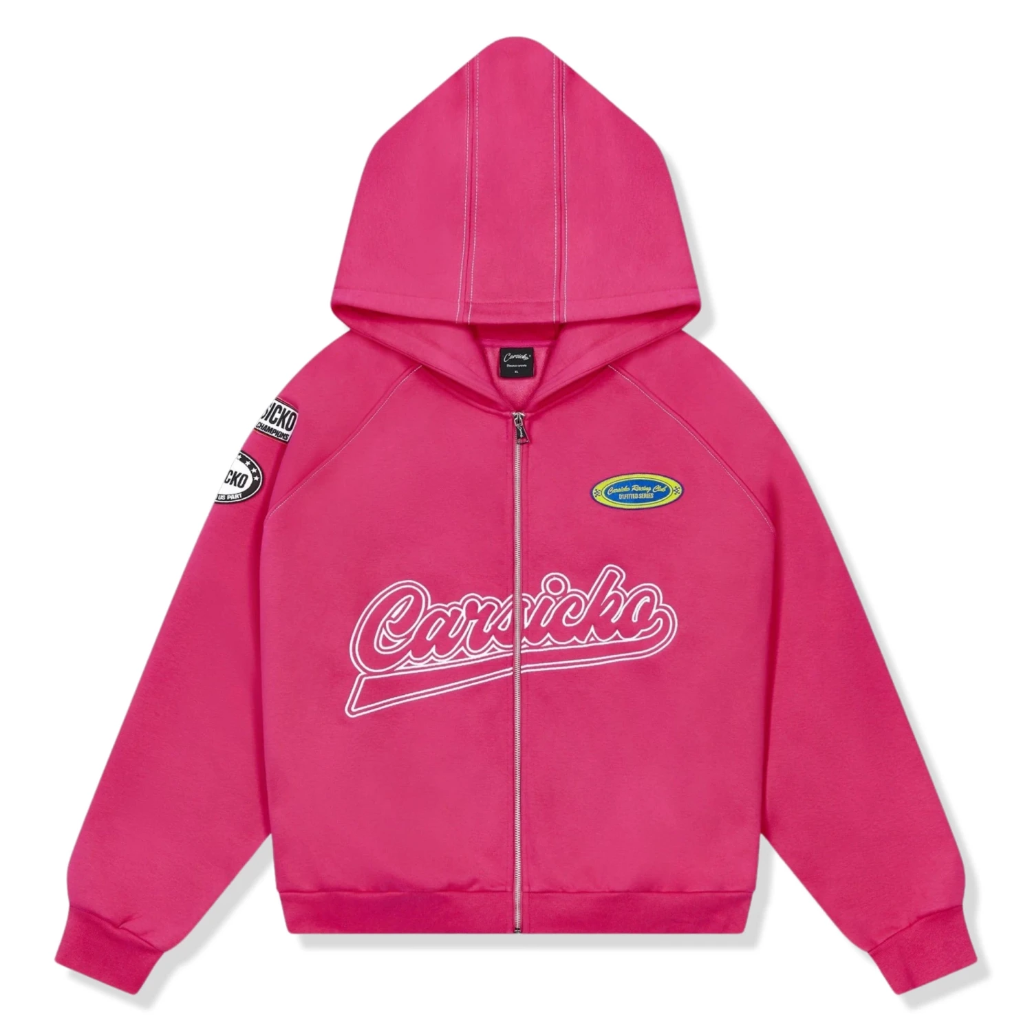 Carsicko Racing Club Pink Hoodie 1 Carsicko Racing Club Pink Hoodie