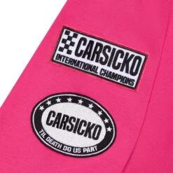 Carsicko Racing Club Pink Hoodie 6 Carsicko Racing Club Pink Hoodie -Creps Lockers carsicko racing club pink hoodie sleeve