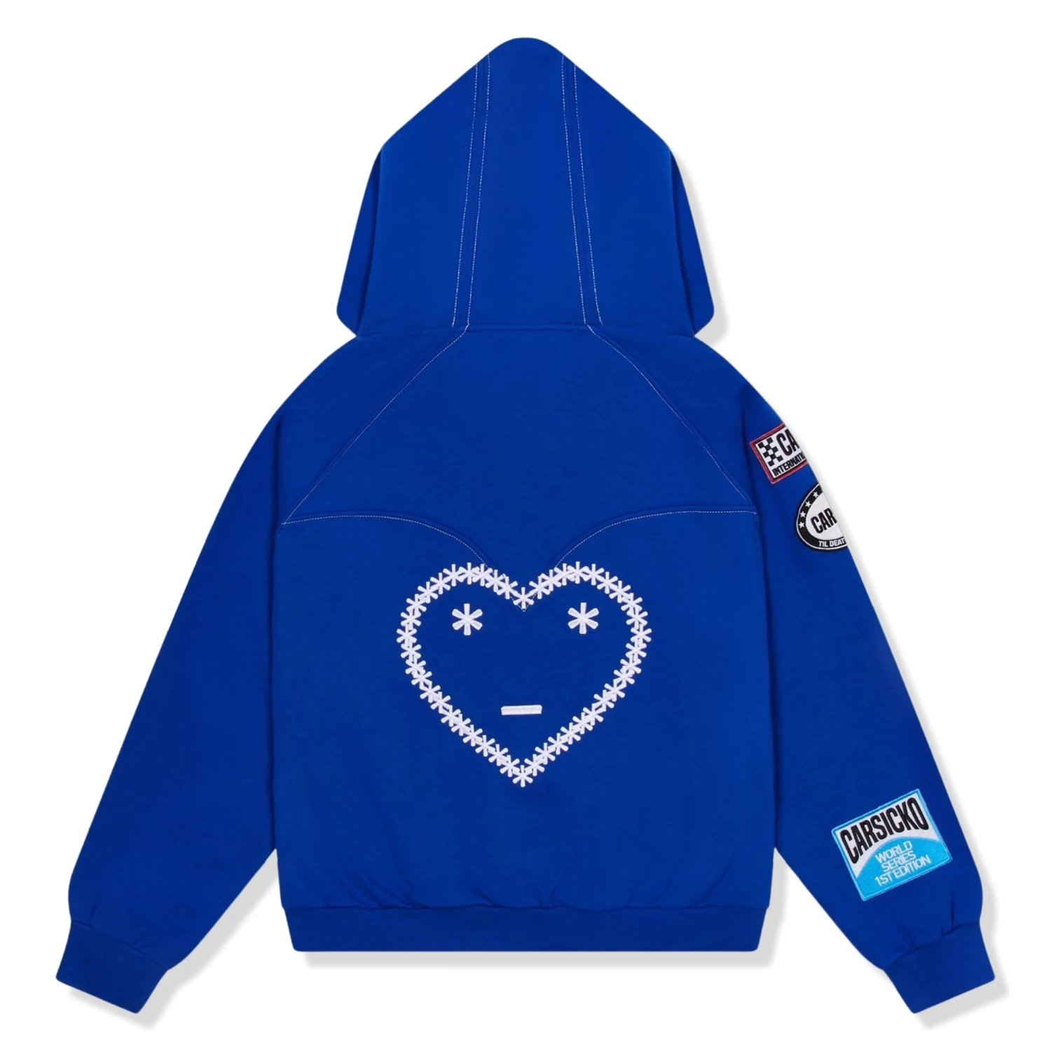 Carsicko Racing Club Zip-Up Blue Hoodie 2 Carsicko Racing Club Zip-Up Blue Hoodie - Image 2