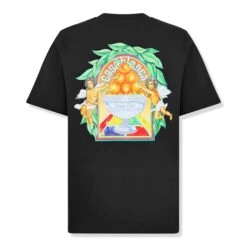 Casablanca Casa Triomphe Black T Shirt -Creps Lockers casablanca casa triomphe black t shirt mps25 jts 001 11 back