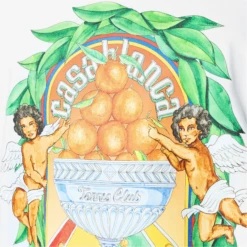 Casablanca Casa Triomphe White T Shirt -Creps Lockers casablanca casa triomphe white t shirt mps25 jts 001 11 modeld etail