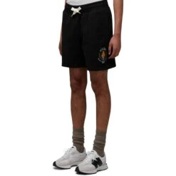 Casablanca Casa Way Black Shorts -Creps Lockers casablanca casa way black shorts mps24jtr00304 model side