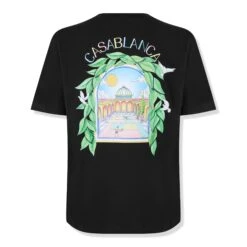 Casablanca L'Arche Tennis Club Graphic Black T Shirt 11 Casablanca L'Arche Tennis Club Graphic Black T Shirt -Creps Lockers casablanca l arche tennis club graphic black t shirt back