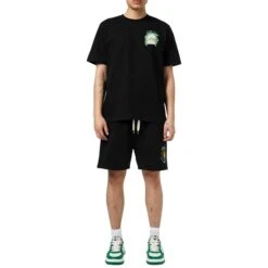Casablanca L'Arche Tennis Club Graphic Black T Shirt 10 Casablanca L'Arche Tennis Club Graphic Black T Shirt -Creps Lockers casablanca l arche tennis club graphic black t shirt model