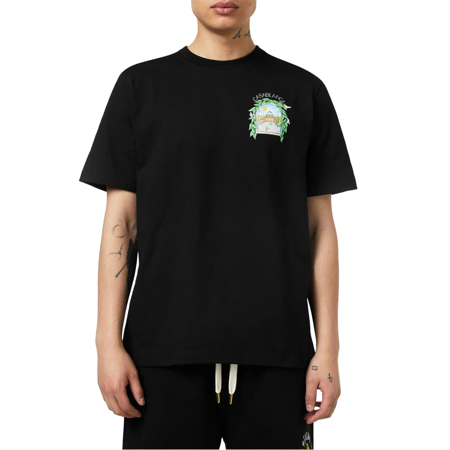 Casablanca L'Arche Tennis Club Graphic Black T Shirt 3 Casablanca L'Arche Tennis Club Graphic Black T Shirt - Image 3