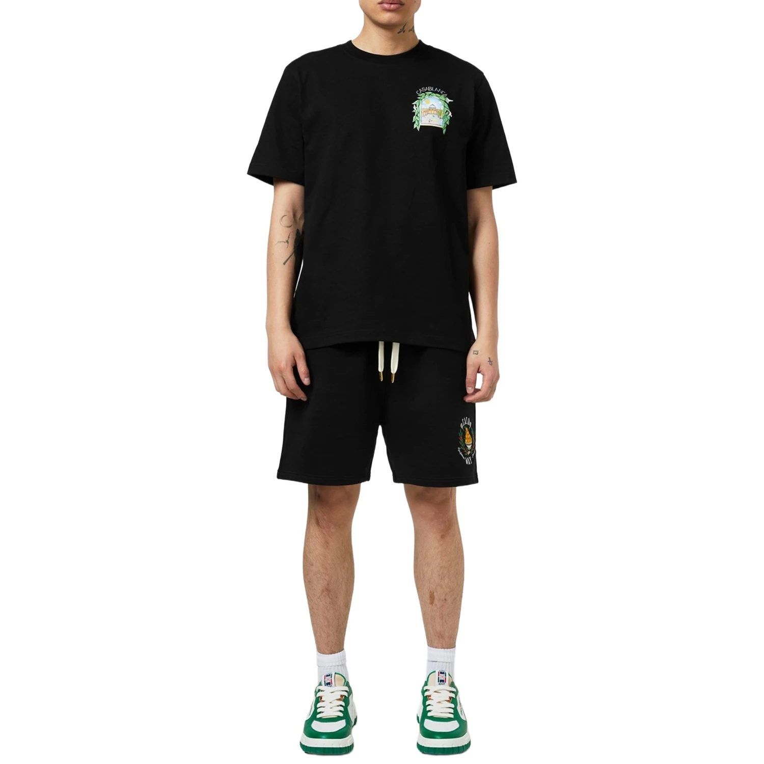 Casablanca L'Arche Tennis Club Graphic Black T Shirt 5 Casablanca L'Arche Tennis Club Graphic Black T Shirt - Image 5