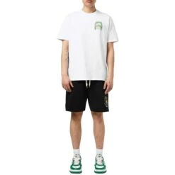 Casablanca L'Arche Tennis Club Graphic White T Shirt -Creps Lockers casablanca l arche tennis club graphic white t shirt mpf25 jts 001 15 model front