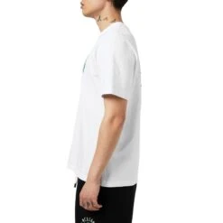 Casablanca L'Arche Tennis Club Graphic White T Shirt -Creps Lockers casablanca l arche tennis club graphic white t shirt mpf25 jts 001 15 model side