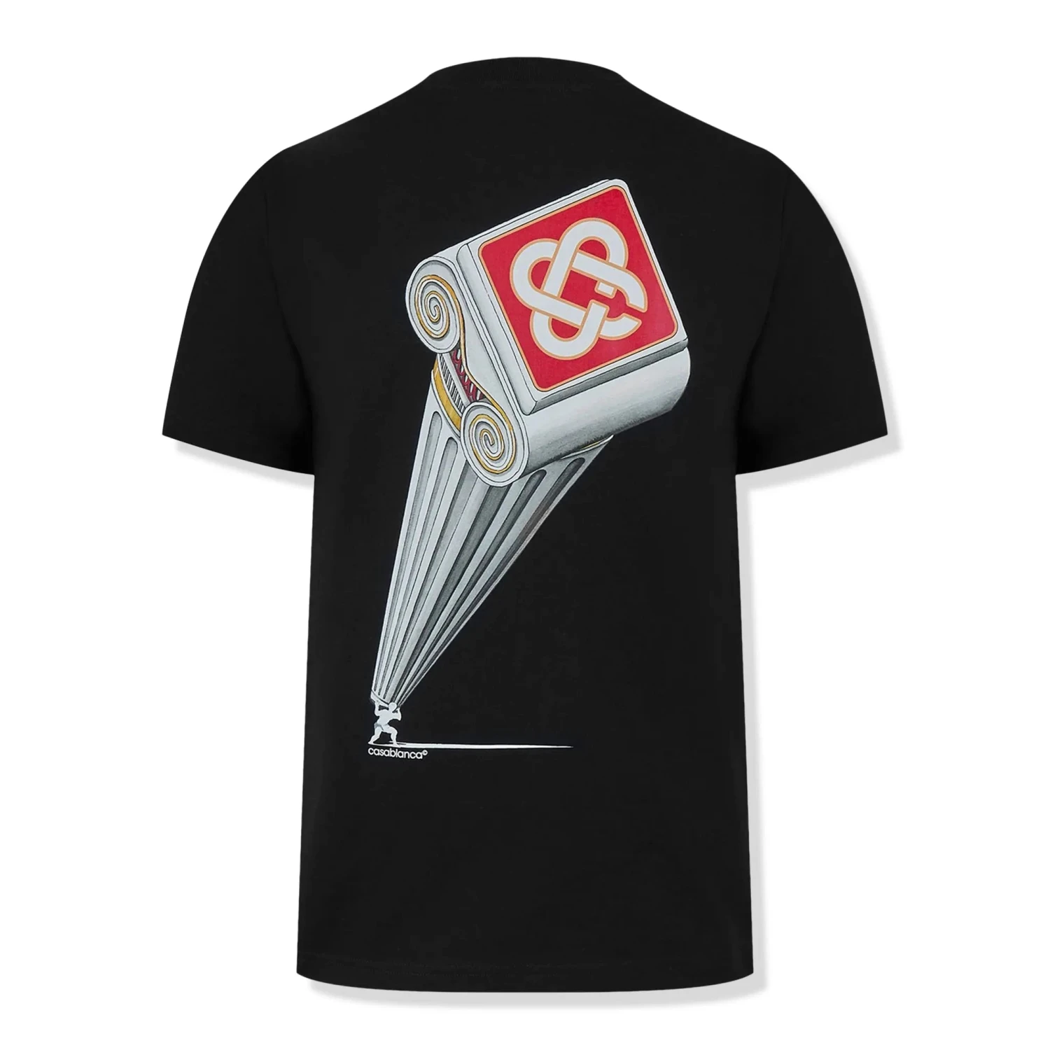 Casablanca Leaning Column Black T Shirt 2 Casablanca Leaning Column Black T Shirt - Image 2