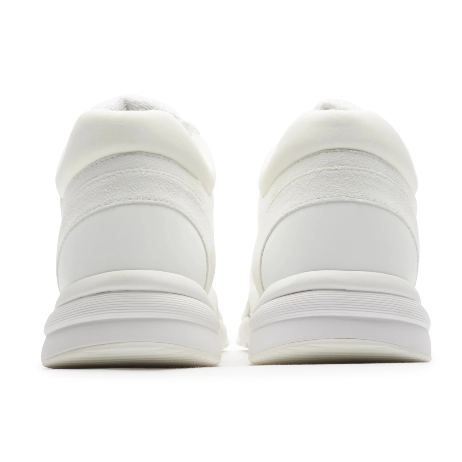 Chanel CC Logo Triple White Nylon Reflective Sneaker 4 Chanel CC Logo Triple White Nylon Reflective Sneaker - Image 4
