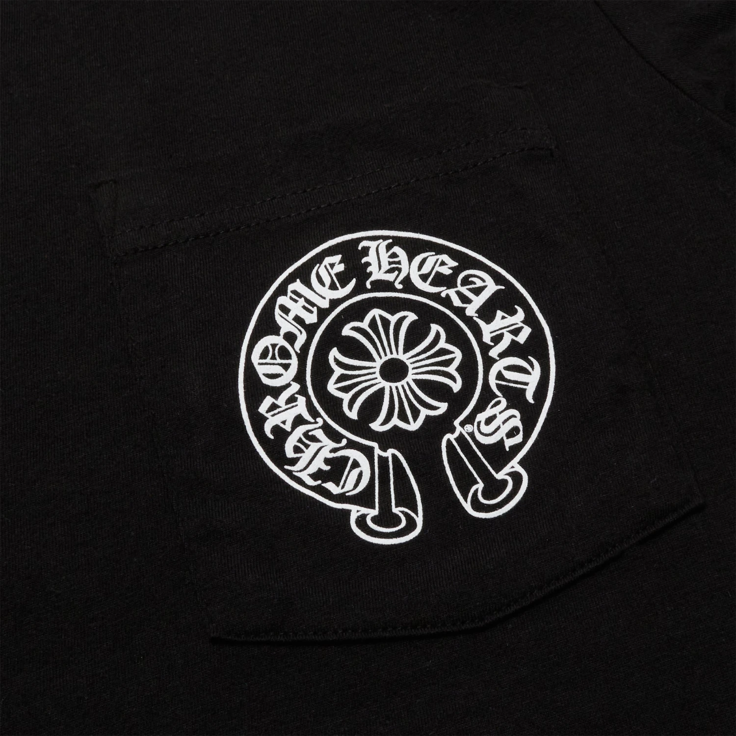 Chrome Hearts Horse Shoe Pocket Logo Black T Shirt 3 Chrome Hearts Horse Shoe Pocket Logo Black T Shirt - Image 3