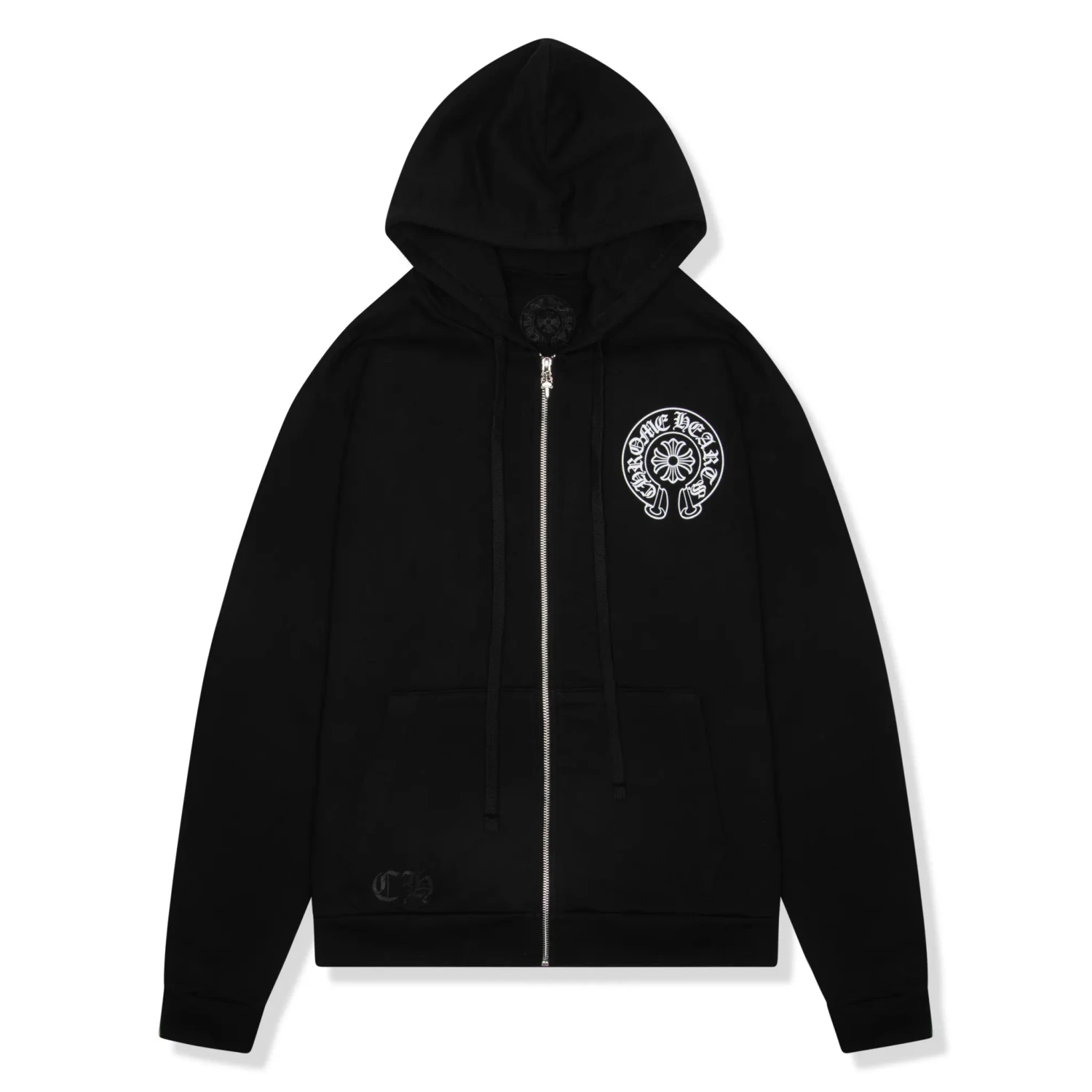 Chrome Hearts Manchester Exclusive Horse Shoe Zip-Up Black Hoodie 1 Chrome Hearts Manchester Exclusive Horse Shoe Zip-Up Black Hoodie
