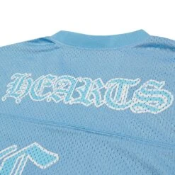 Chrome Hearts Stadium Mesh Short Sleeve Blue Jersey -Creps Lockers chrome hearts mesh short sleeve blue jersey back detail