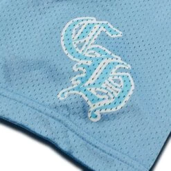 Chrome Hearts Stadium Mesh Short Sleeve Blue Jersey -Creps Lockers chrome hearts mesh short sleeve blue jersey patch