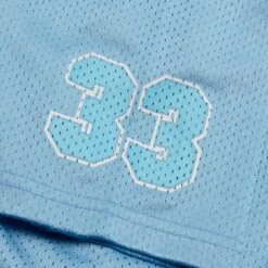 Chrome Hearts Stadium Mesh Short Sleeve Blue Jersey -Creps Lockers chrome hearts mesh short sleeve blue jersey sleeve detail