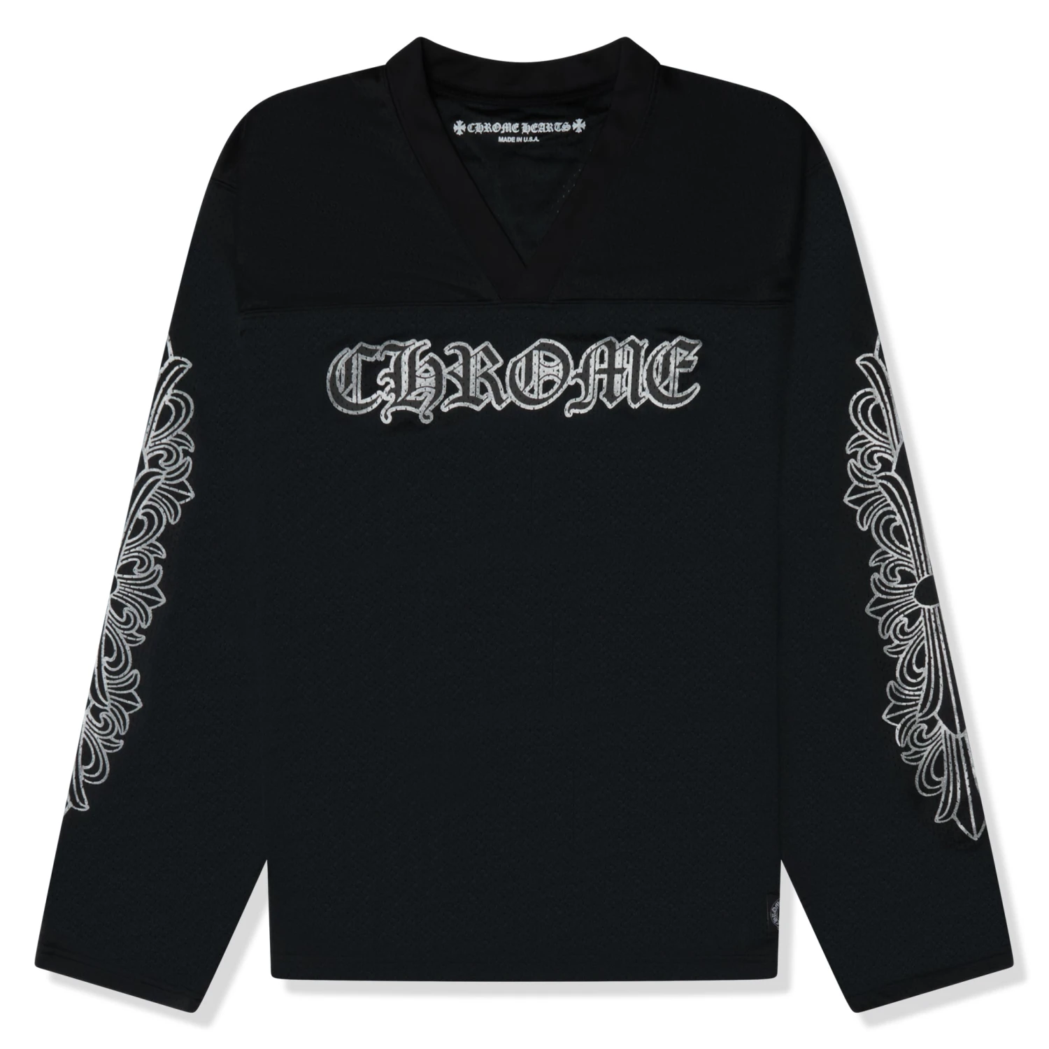 Chrome Hearts Stadium Mesh L/S Black Jersey 1 Chrome Hearts Stadium Mesh L/S Black Jersey