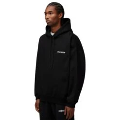 Cole Buxton CB Sportswear Black Hoodie -Creps Lockers cole buxton cb sportswear black hoodie ss23spho001 000 model side