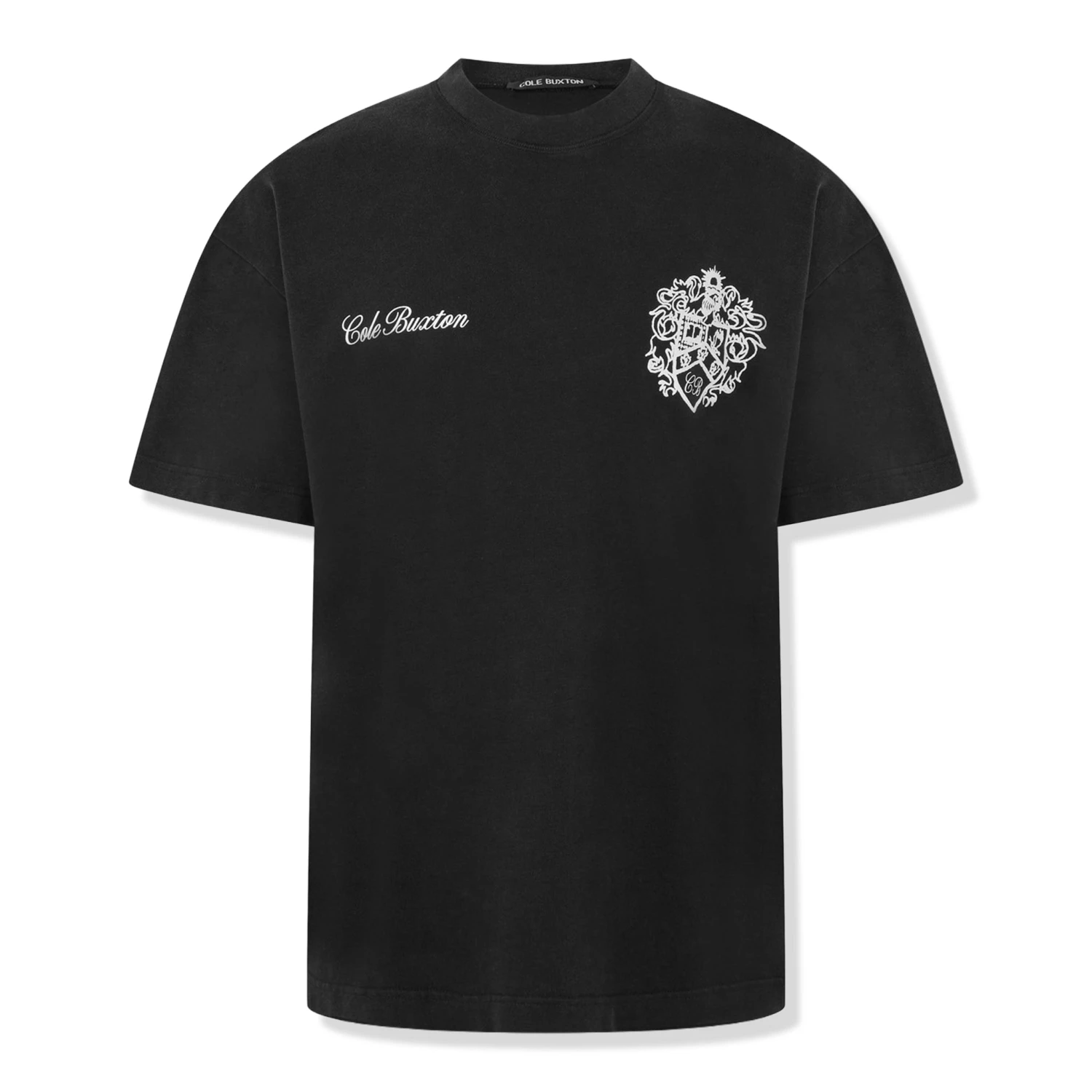 Cole Buxton Collegiate Black T Shirt 1 Cole Buxton Collegiate Black T Shirt