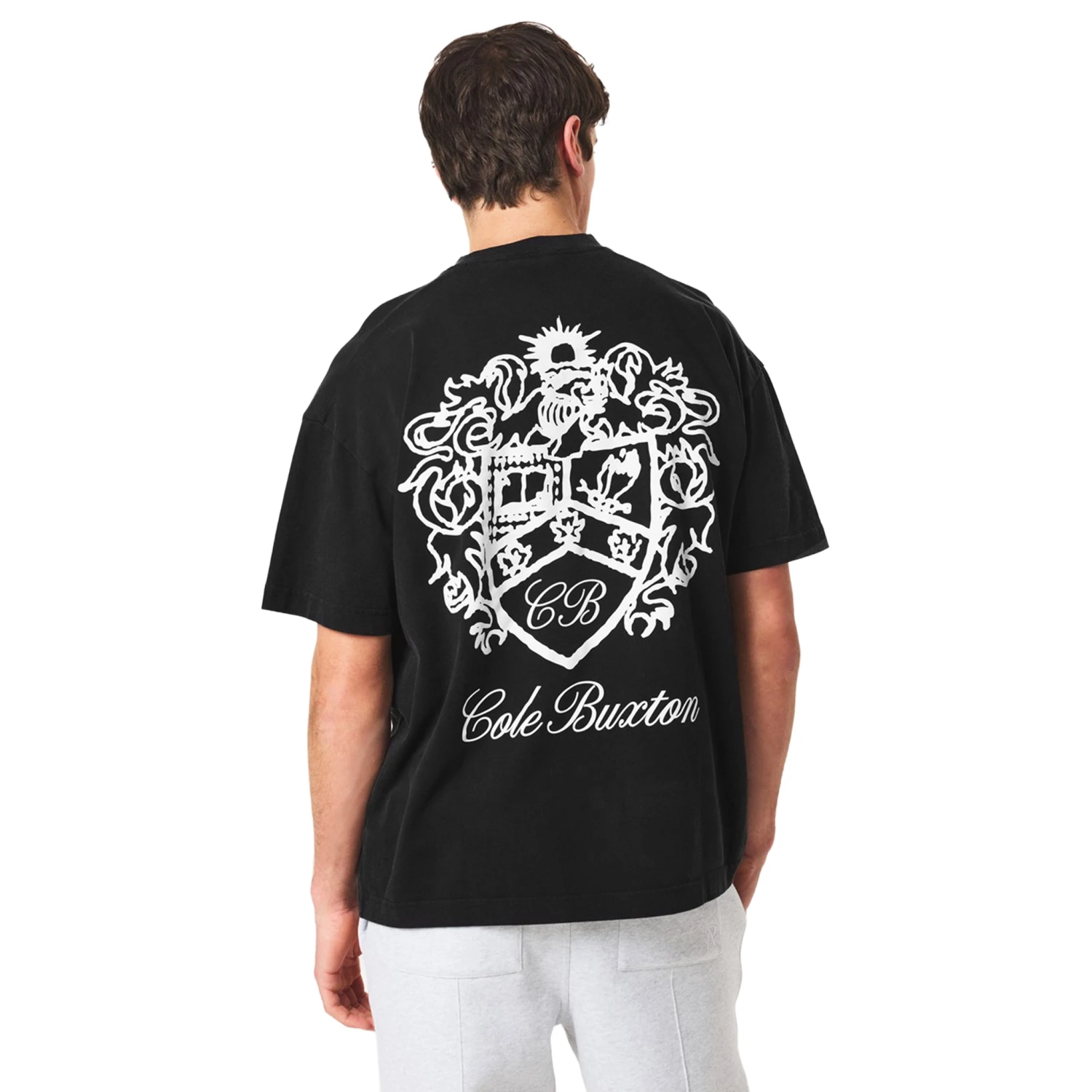 Cole Buxton Collegiate Black T Shirt 2 Cole Buxton Collegiate Black T Shirt - Image 2
