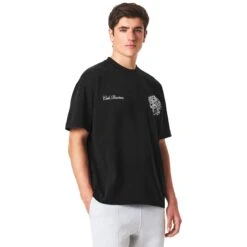 Cole Buxton Collegiate Black T Shirt 8 Cole Buxton Collegiate Black T Shirt -Creps Lockers cole buxton collegiate black t shirt model front