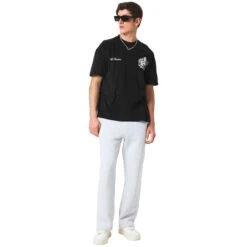 Cole Buxton Collegiate Black T Shirt 9 Cole Buxton Collegiate Black T Shirt -Creps Lockers cole buxton collegiate black t shirt model front full