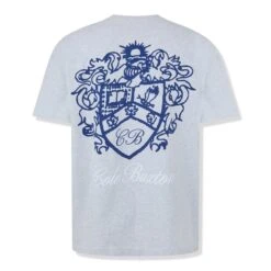 Cole Buxton Collegiate Grey T Shirt -Creps Lockers cole buxton collegiate grey t shirt back
