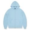 Corteiz Hybrid Jacquard Knit Alcatraz Baby Blue Hoodie