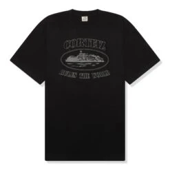 Corteiz OG Alcatraz Reflective Triple Black T Shirt