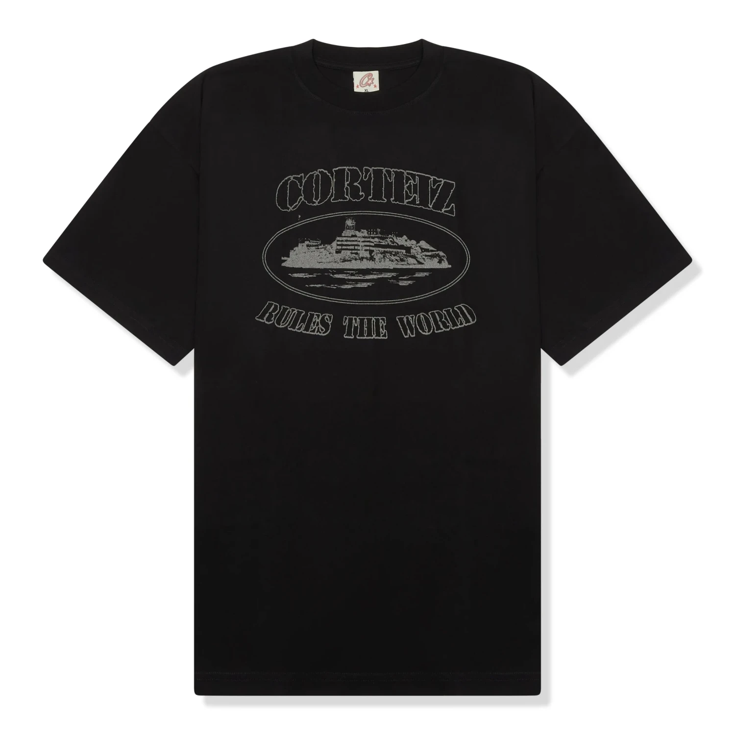Corteiz OG Alcatraz Reflective Triple Black T Shirt 1 Corteiz OG Alcatraz Reflective Triple Black T Shirt