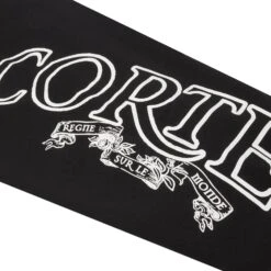 Corteiz RTW Superior Royale Open Hem Black Pants -Creps Lockers corteiz rtw superior royale open hem black pants detail