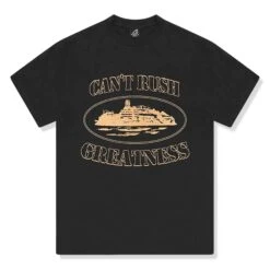 Corteiz X Central Cee Can't Rush Greatness Black T Shirt