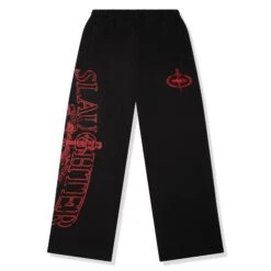 Corteiz X Slaughter Gang 21 Savage Black Sweatpants