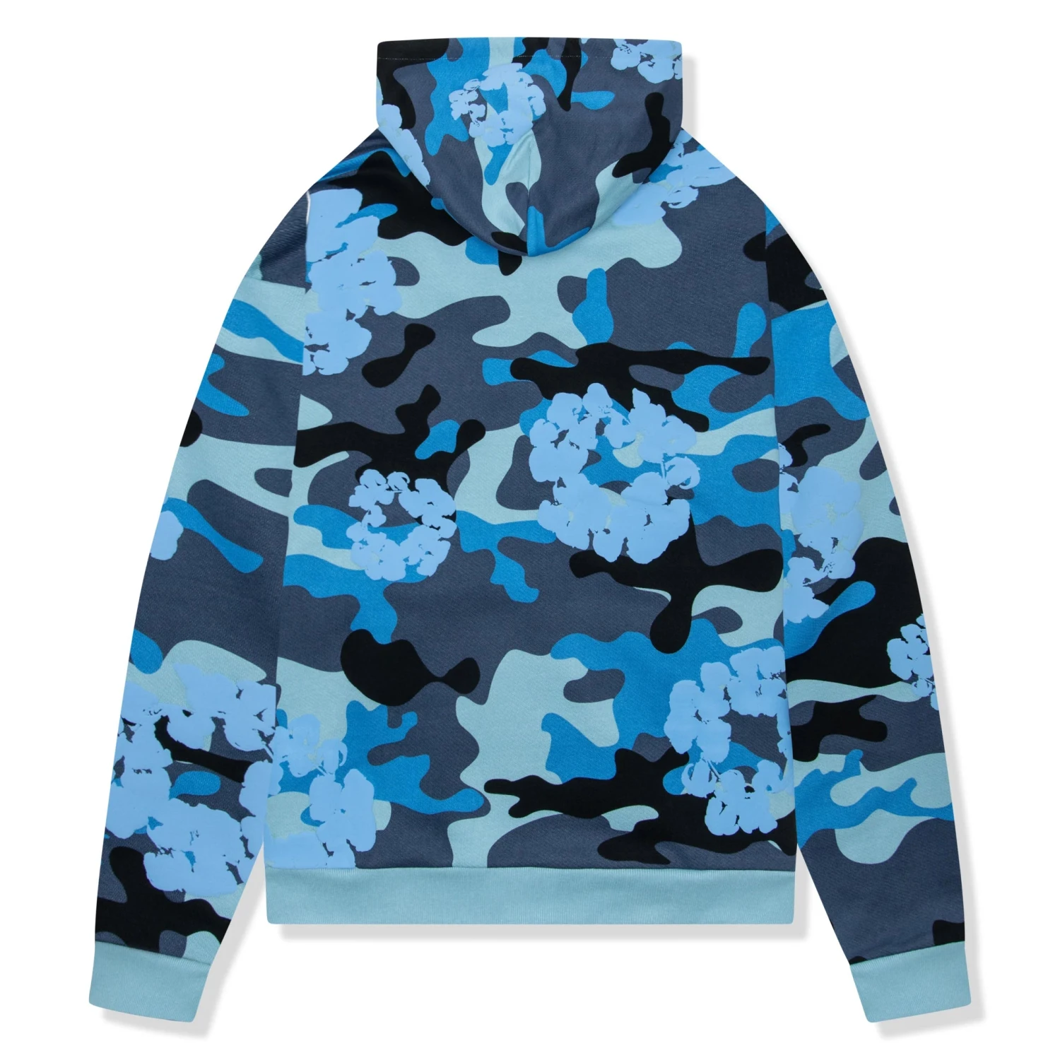 Denim Tears Blue Camo Cotton Wreath Zip-Up Hoodie 2 Denim Tears Blue Camo Cotton Wreath Zip-Up Hoodie - Image 2