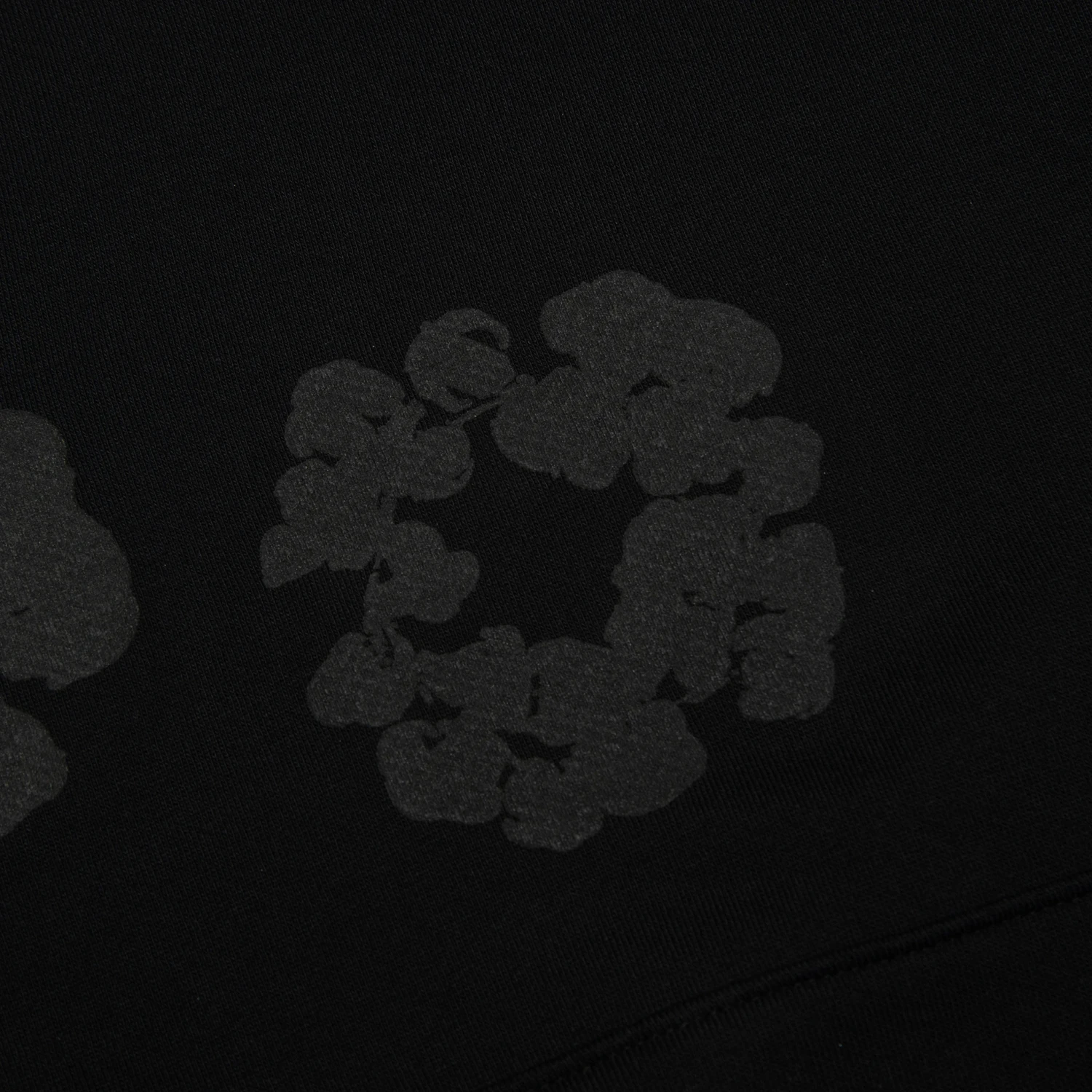 Denim Tears Cotton Wreath Black Monochrome Hoodie 3 Denim Tears Cotton Wreath Black Monochrome Hoodie - Image 3