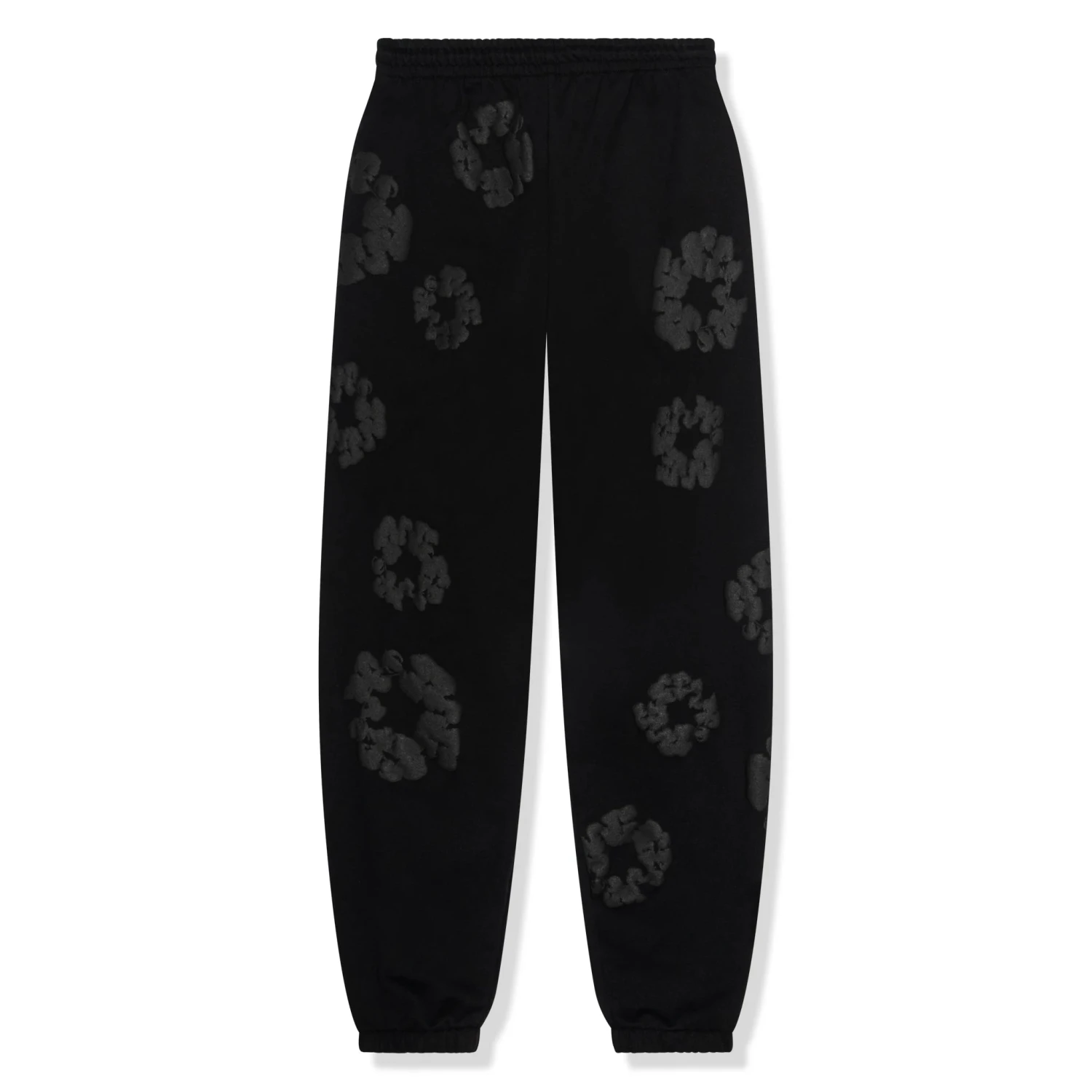 Denim Tears Cotton Wreath Black Monochrome Sweatpants 2 Denim Tears Cotton Wreath Black Monochrome Sweatpants - Image 2