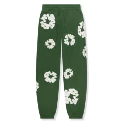 Denim Tears The Cotton Wreath Green Sweatpants