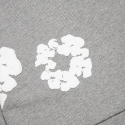 Denim Tears The Cotton Wreath Grey Hoodie -Creps Lockers denim tears the cotton wreath grey hoodie 301 070 30 detail