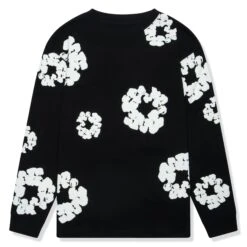 Denim Tears The Cotton Wreath Long-Sleeve Black T Shirt