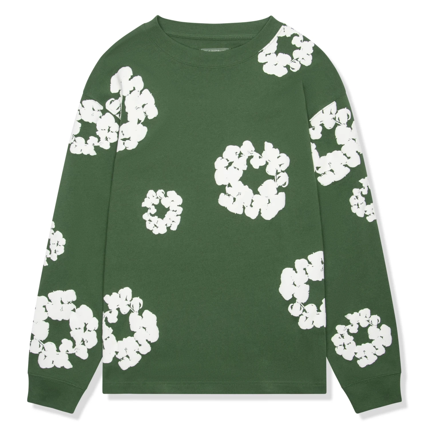 Denim Tears The Cotton Wreath Long-Sleeve Green T Shirt 1 Denim Tears The Cotton Wreath Long-Sleeve Green T Shirt