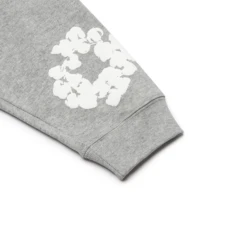 Denim Tears The Cotton Wreath Long-Sleeve Grey T Shirt -Creps Lockers denim tears the cotton wreath long sleeve grey t shirt sleeve