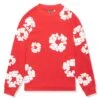 Denim Tears The Cotton Wreath Long-Sleeve Red T Shirt