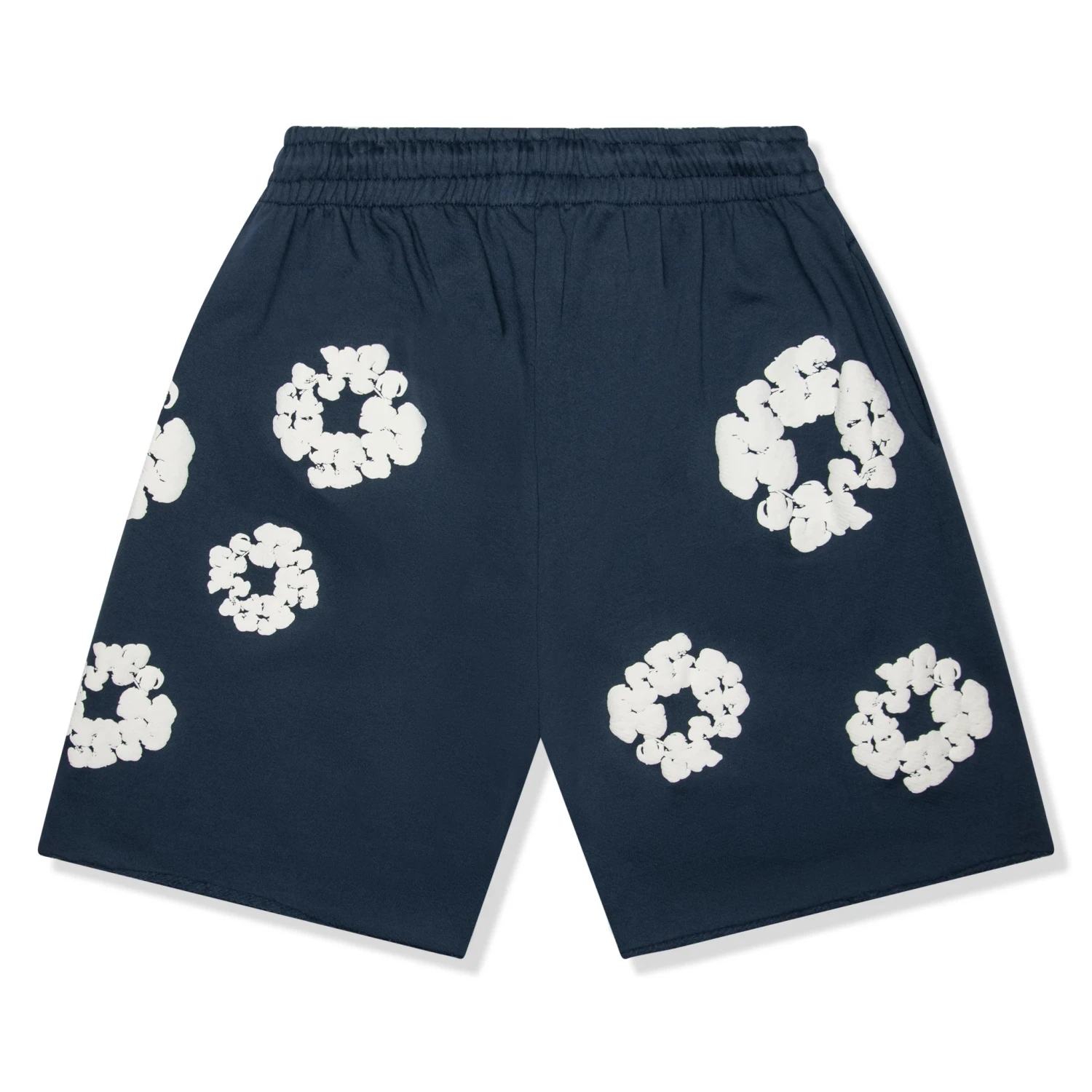 Denim Tears The Cotton Wreath Navy Shorts 2 Denim Tears The Cotton Wreath Navy Shorts - Image 2