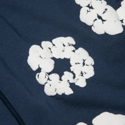 Denim Tears The Cotton Wreath Navy Shorts 11 Denim Tears The Cotton Wreath Navy Shorts -Creps Lockers denim tears the cotton wreath navy shorts 402 080 30 navy detail