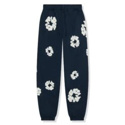 Denim Tears The Cotton Wreath Navy Sweatpants