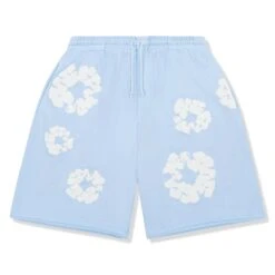Denim Tears The Cotton Wreath Powder Blue Shorts