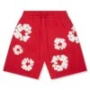 Denim Tears The Cotton Wreath Red Shorts